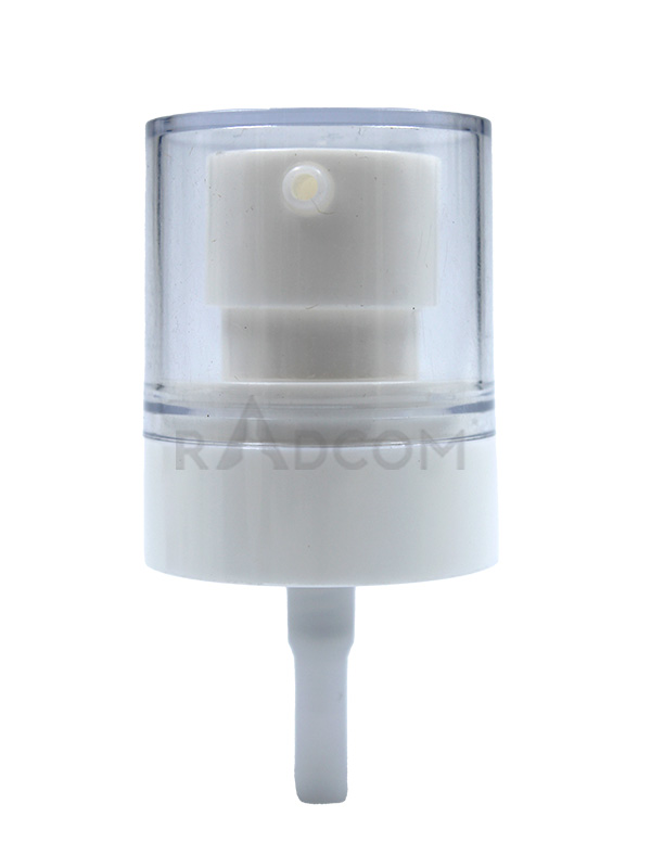 Lotion Pump - White- A - 17 - 20/410 Plum Lotion Pump With Acryli Over Cap